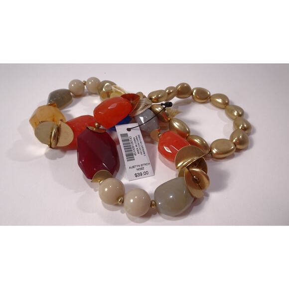 Chico's Women's Multi Color Gemstone Austyn Stretch Bracelet NWT 39 - Picture 12 of 12